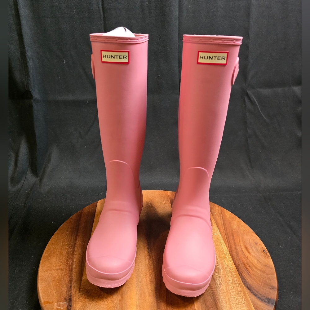 Hunter Orginal Play Boot Tall Rain Boots Purring Pink Women's Sz 7.